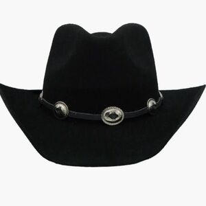 MODERN MONARCHIE Texan Buckle Trim Cowboy Hat $370
